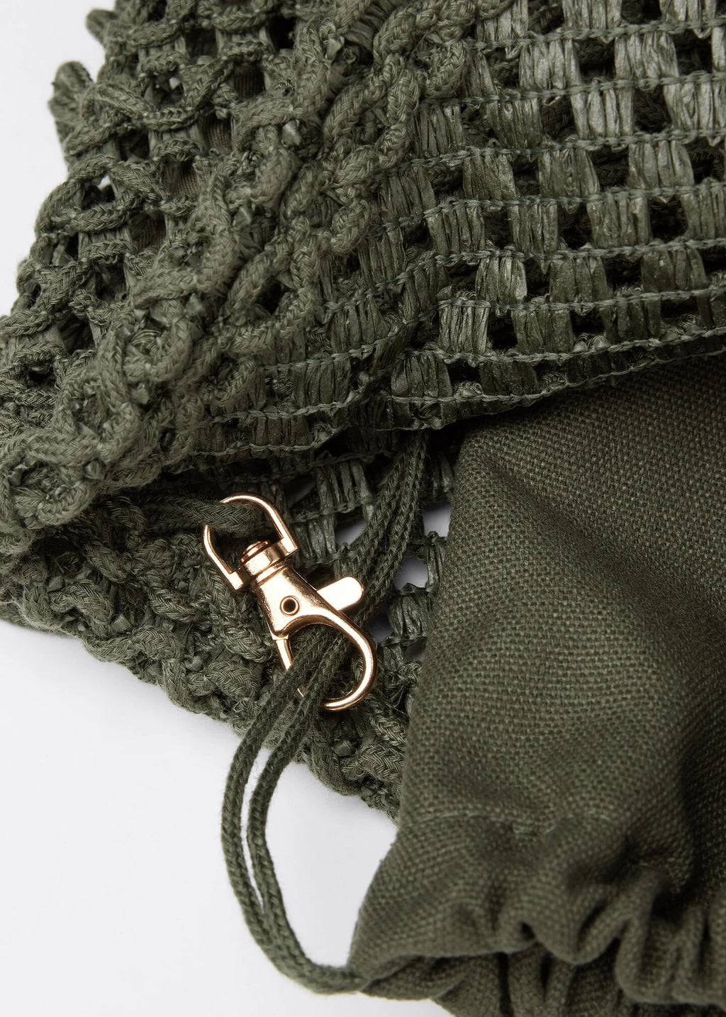 Knitted Beach Shoulder Bag with Wide Braided Handles