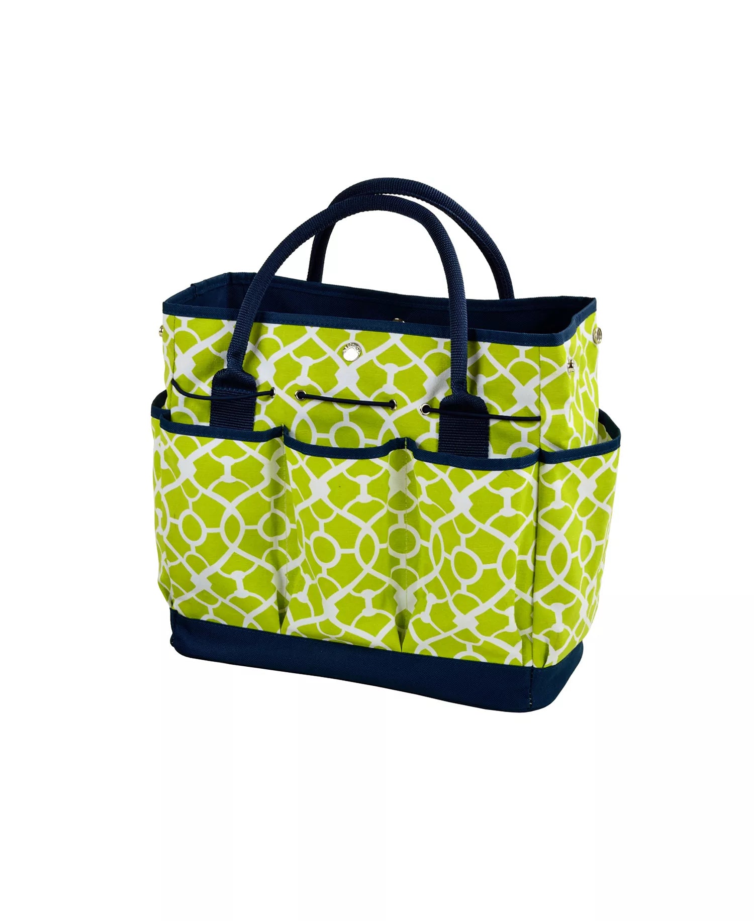 Geometric Print Multi-Pocket Gardening Carry Bag with Hand Grip Accessories