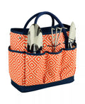 Geometric Print Multi-Pocket Gardening Carry Bag with Hand Grip Accessories
