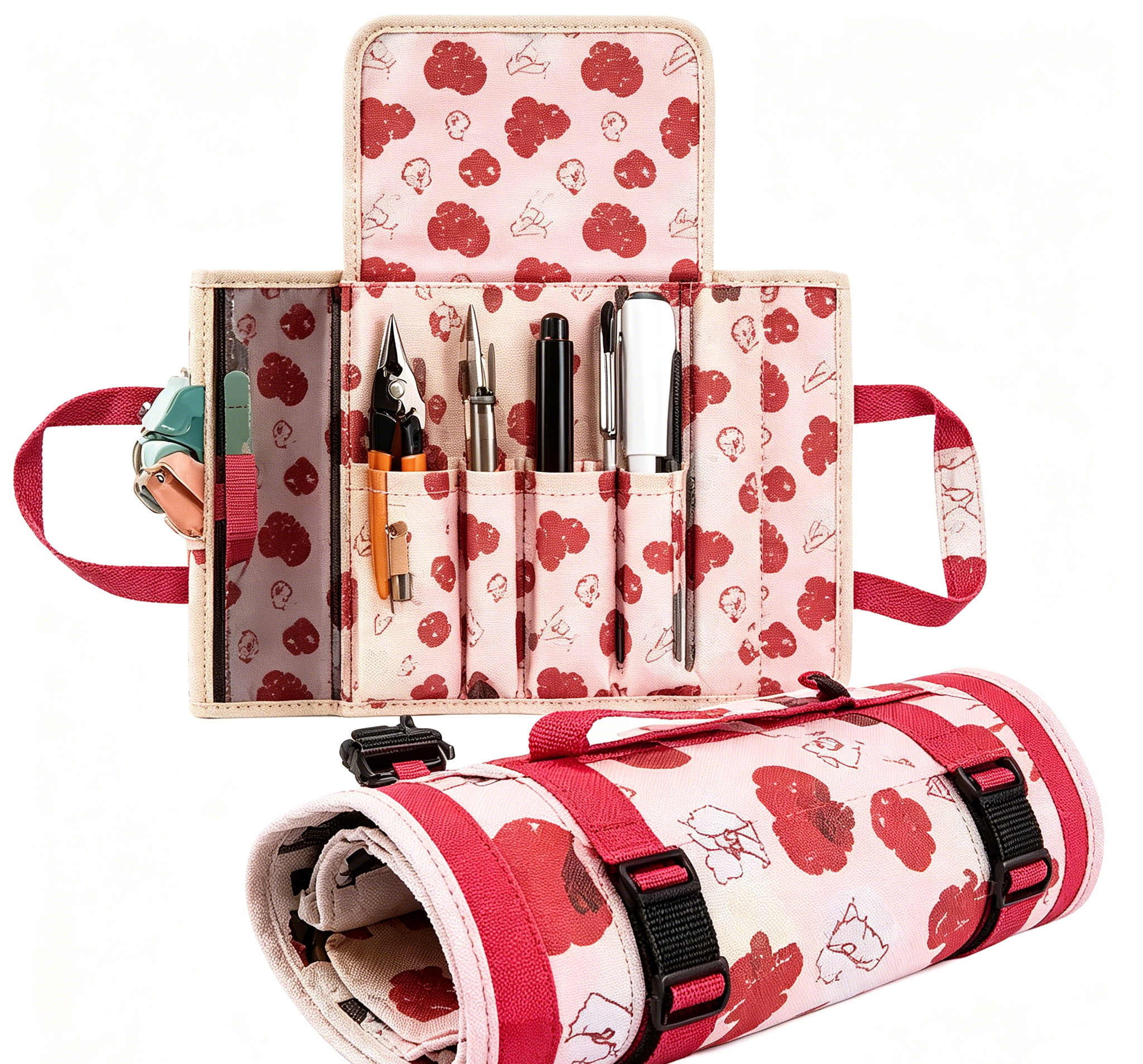 Roll-Up Garden Collector Bag with Portable Handle & Buckle Accessories
