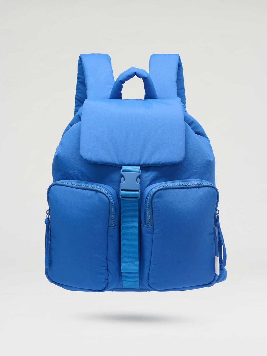 Multi Shade Padded Flap Backpack Bag with Adjustable Buckle Strap Hardware Accessories