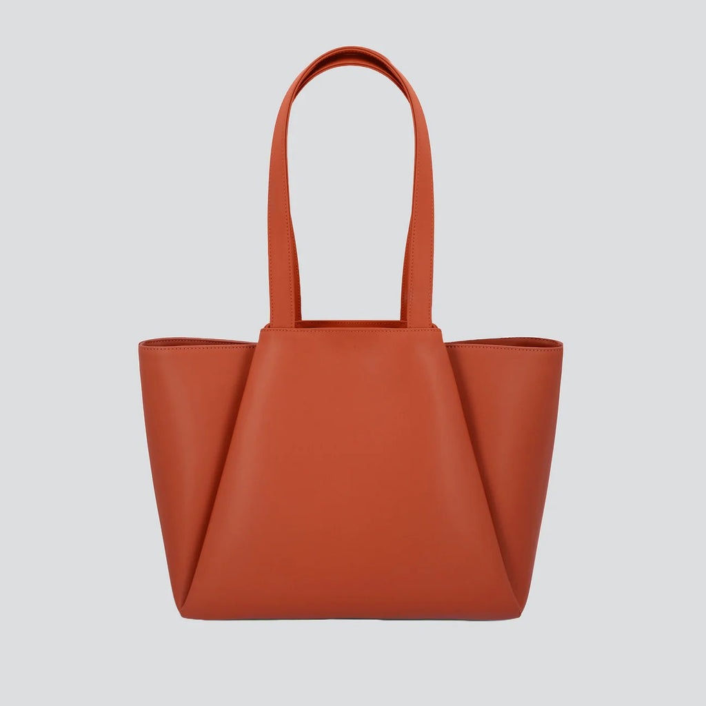 Structured Shoulder Work Bag with Zipper Fittings & Daily Outfit Matching
