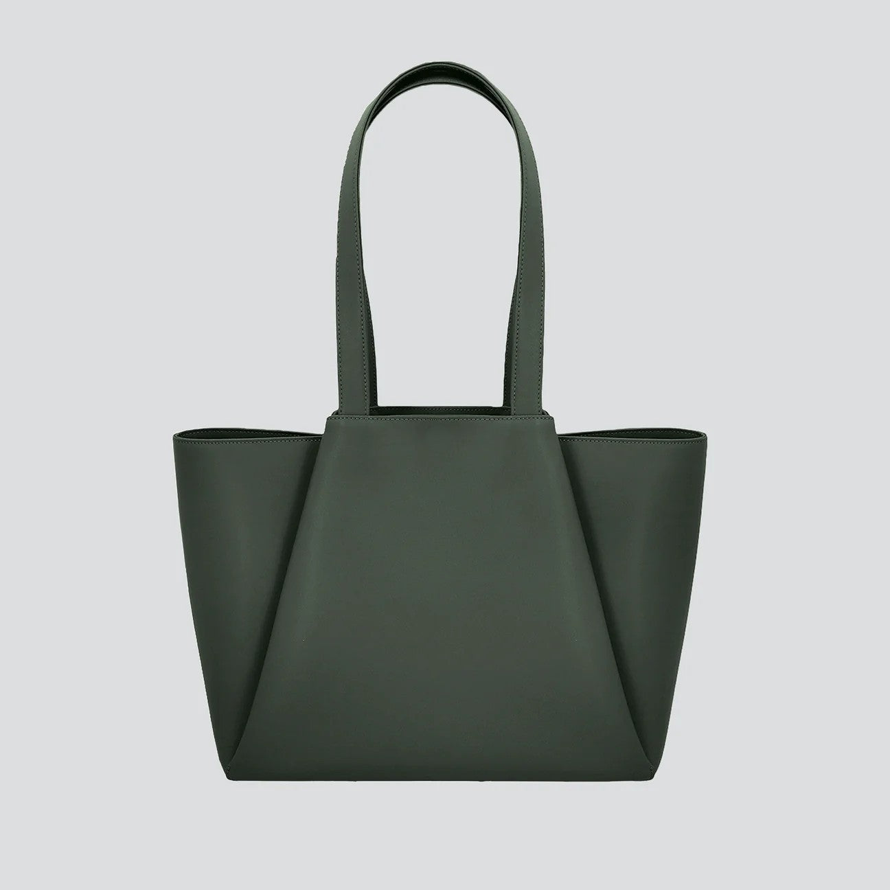Structured Shoulder Work Bag with Zipper Fittings & Daily Outfit Matching