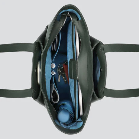Structured Shoulder Work Bag with Zipper Fittings & Daily Outfit Matching