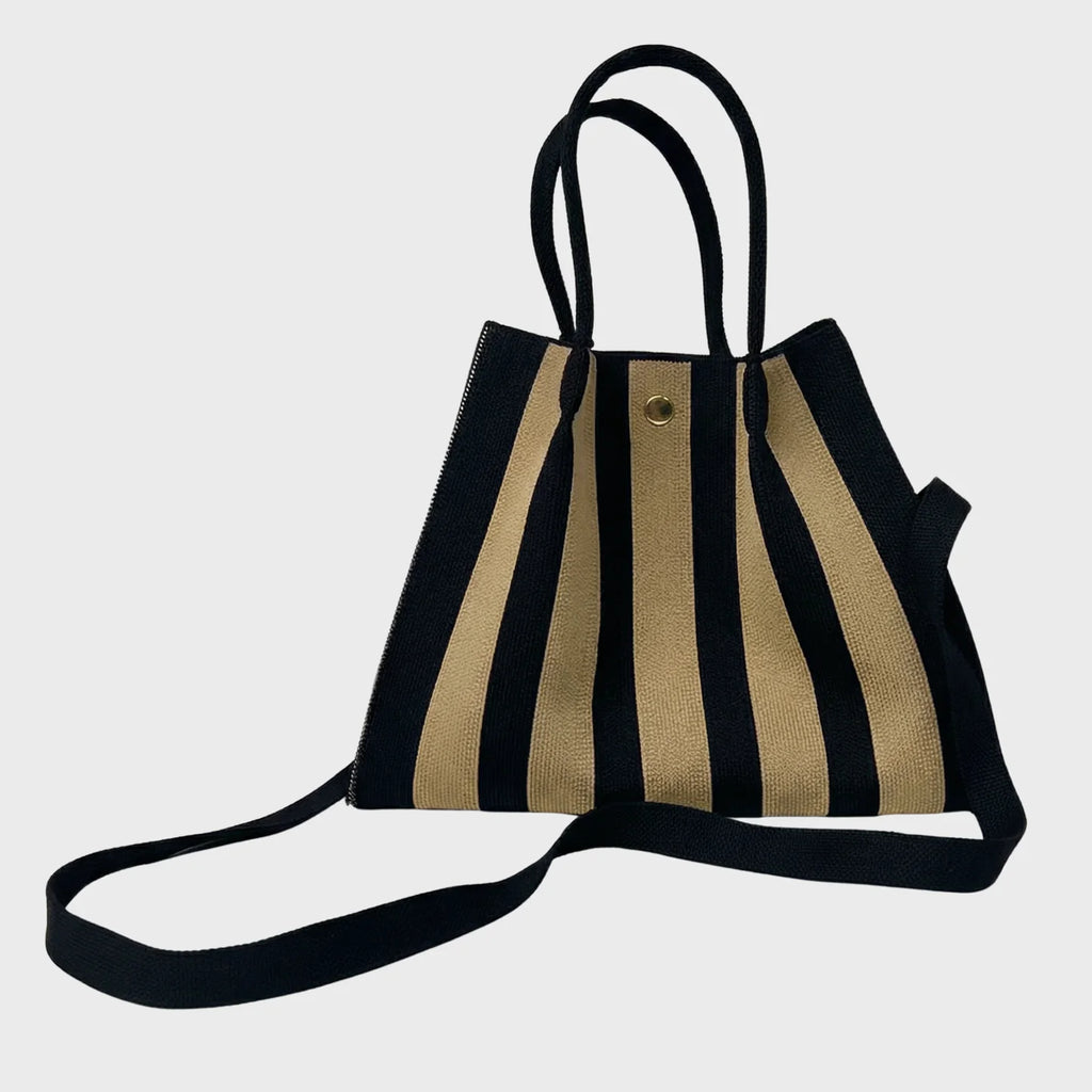 Sustainable Striped Reusable Daily Shopping Tote Bag