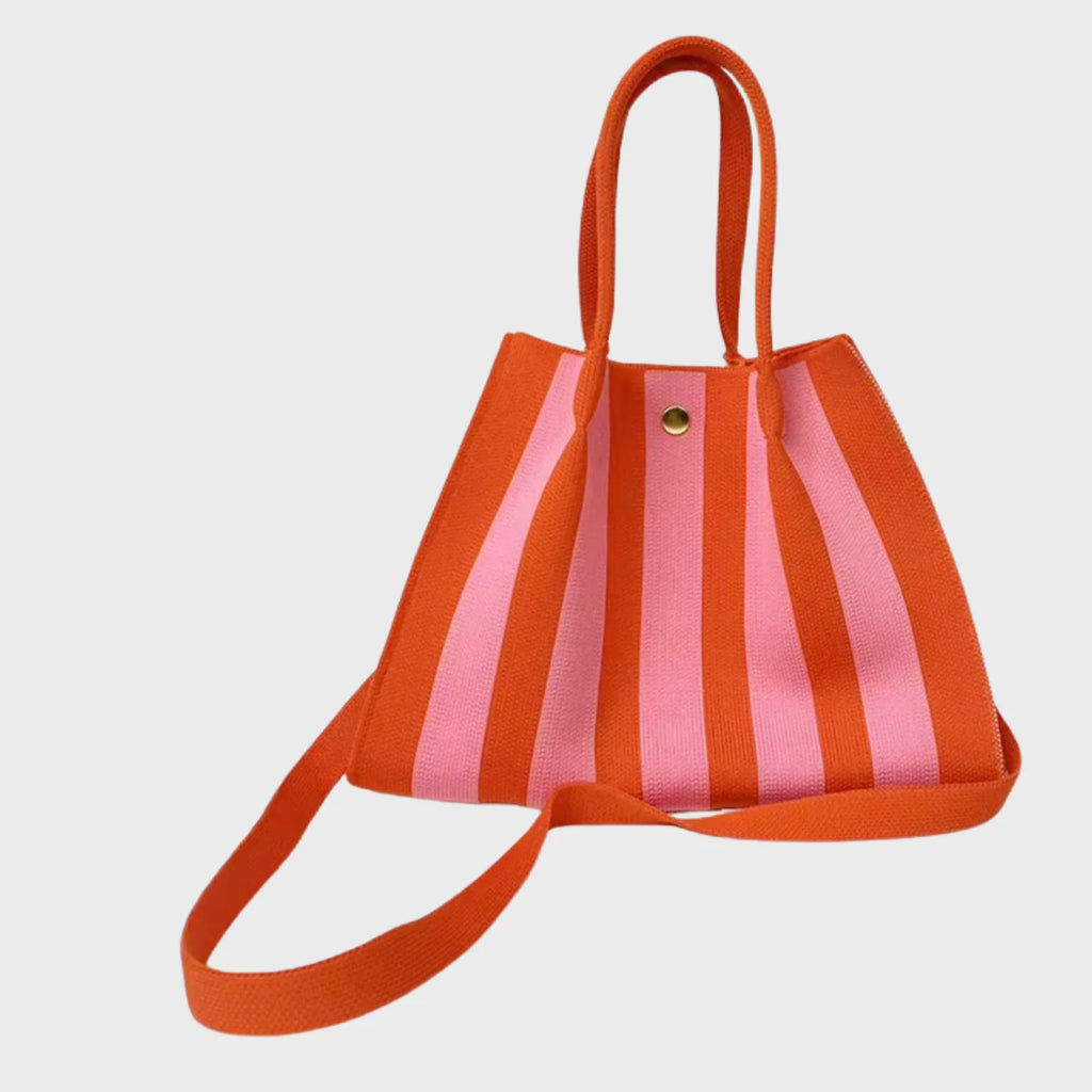 Sustainable Striped Reusable Daily Shopping Tote Bag