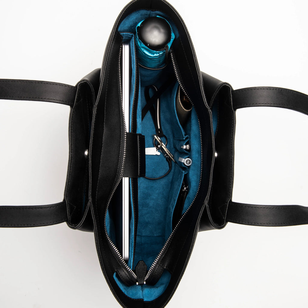 Structured Shoulder Work Bag with Zipper Fittings & Daily Outfit Matching