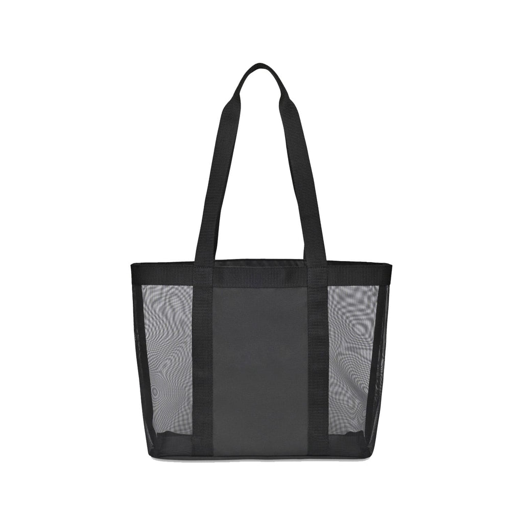 Reusable See-Through Mesh Grocery Bag with Long Woven Shoulder Straps