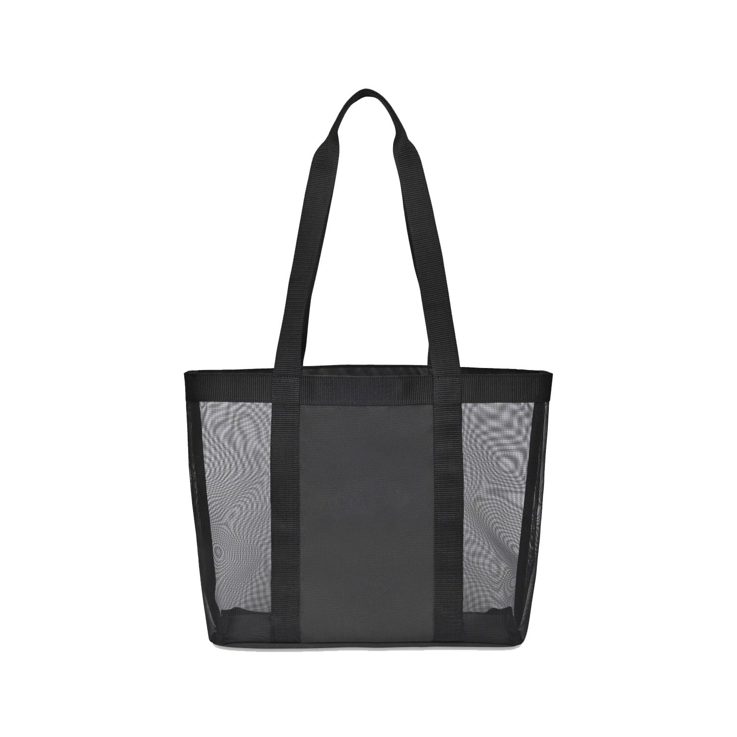 Reusable See-Through Mesh Grocery Bag with Long Woven Shoulder Straps