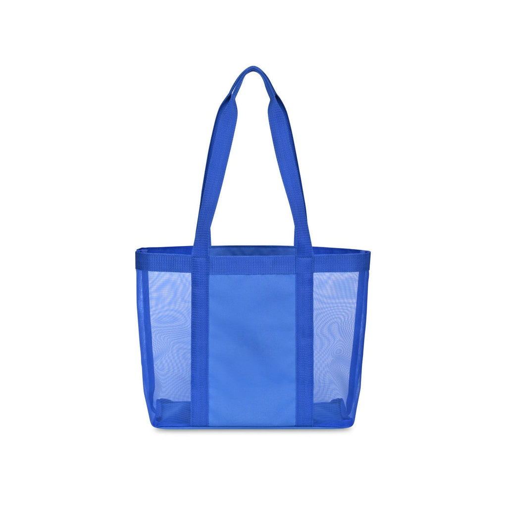 Reusable See-Through Mesh Grocery Bag with Long Woven Shoulder Straps